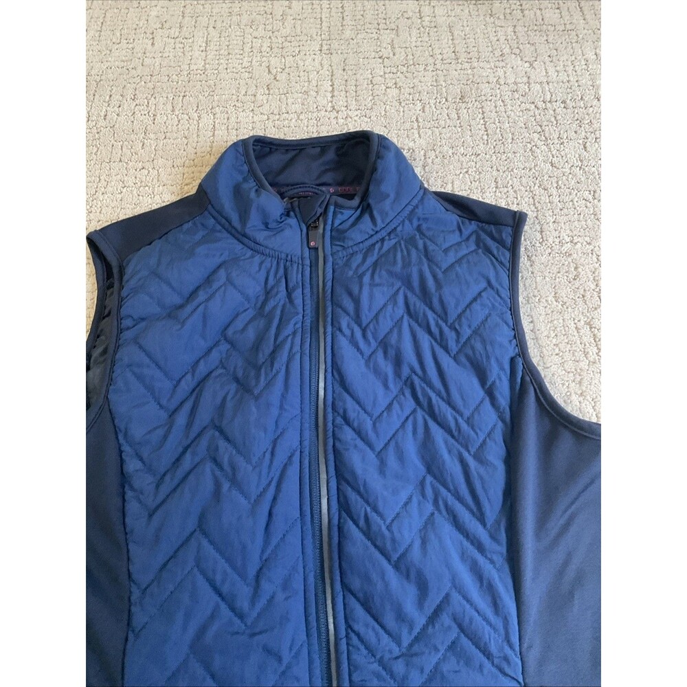 Active Essentials By Tchibo Blue Vest Jacket Light Weight Zipper. Size Med. EUC - Picture 3 of 11